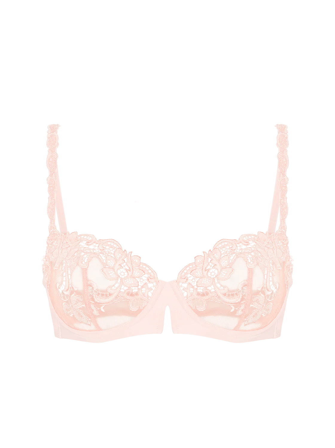 Simone Perele Saga Sheer Demi Bra - Blushing Pink