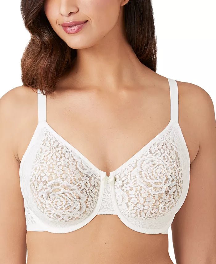 Wacoal Halo Lace Underwire Bra - Ivory
