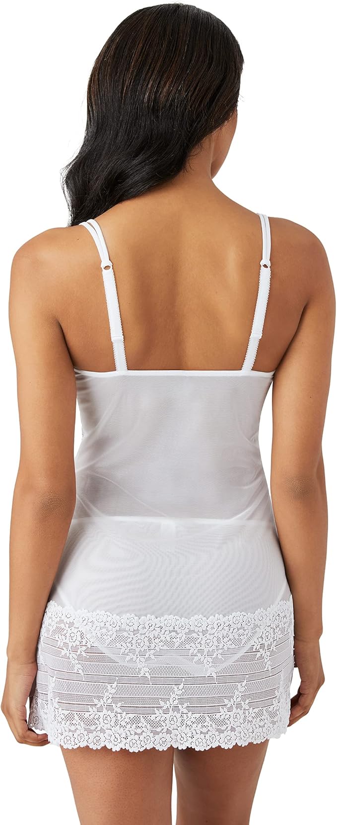 Wacoal Embrace Lace Chemise- Equestrian Red, White