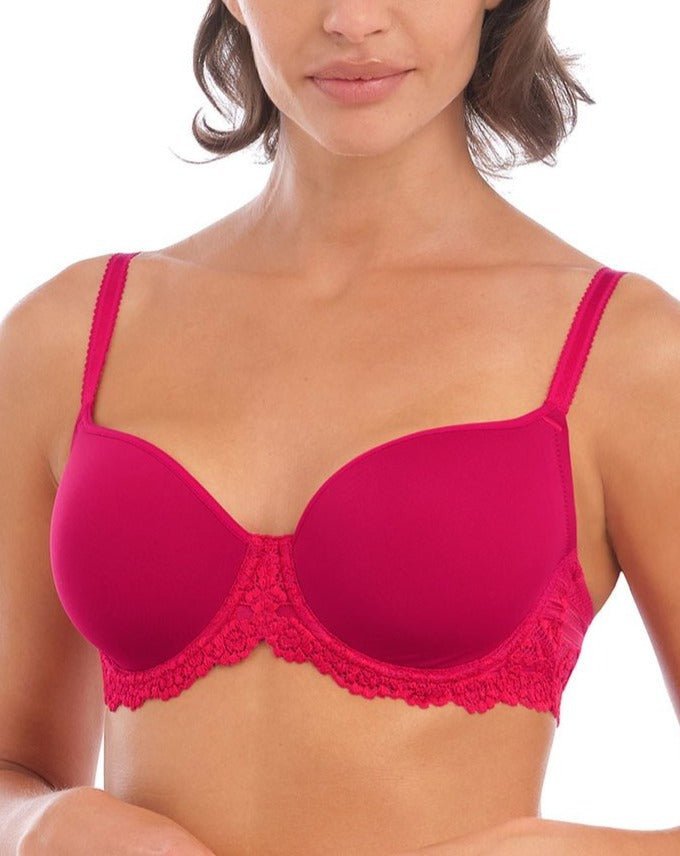 Wacoal Embrace Lace Contour T-Shirt Bra - Persian Red
