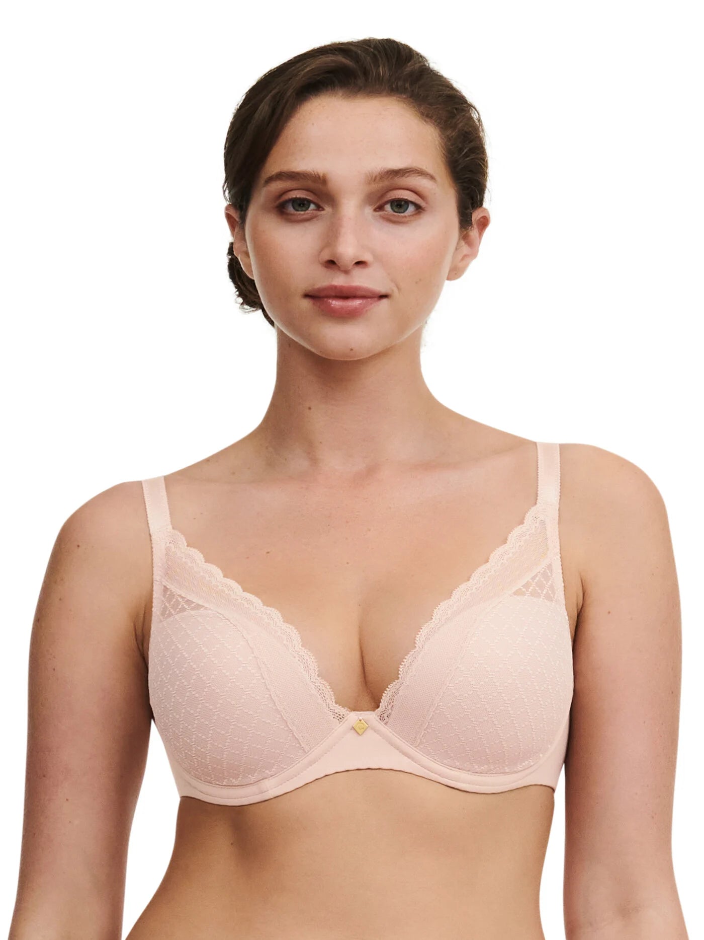 Chantelle Norah Chic Plunge T-Shirt Bra - Nude Rose