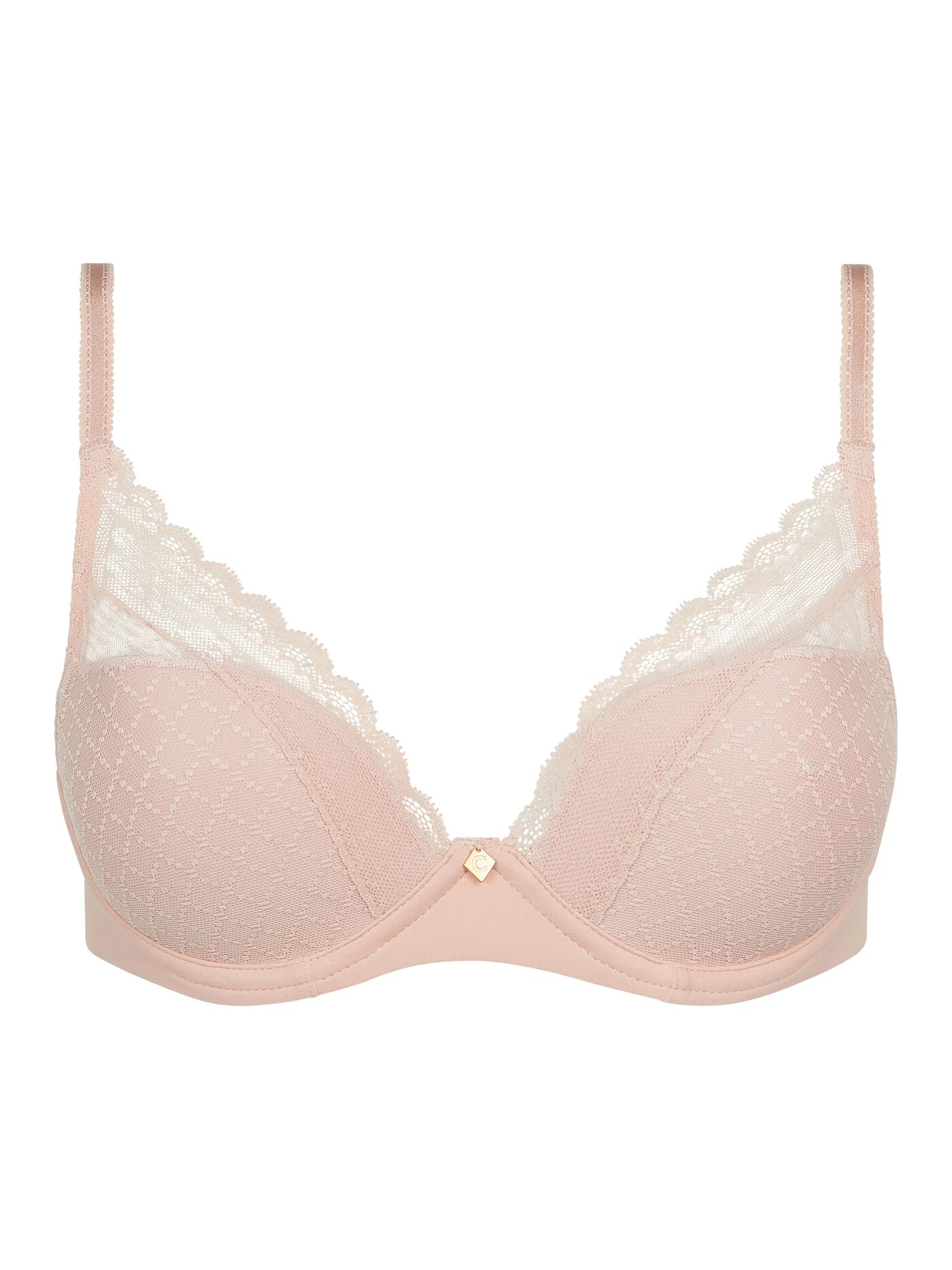 Chantelle Norah Chic Plunge T-Shirt Bra - Nude Rose