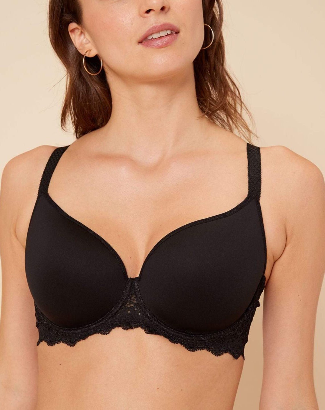 Simone Perele Caresse 3D Plunge Bra - Black