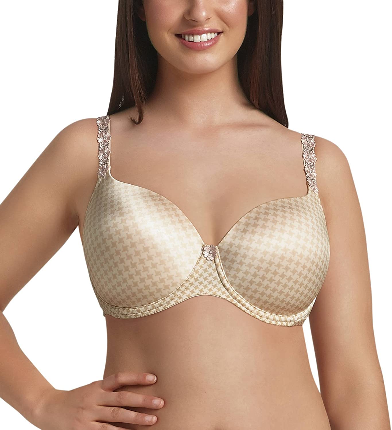 RosaFaia Josephine Womens Padded Contour Underwired Bra, Pearl Rose