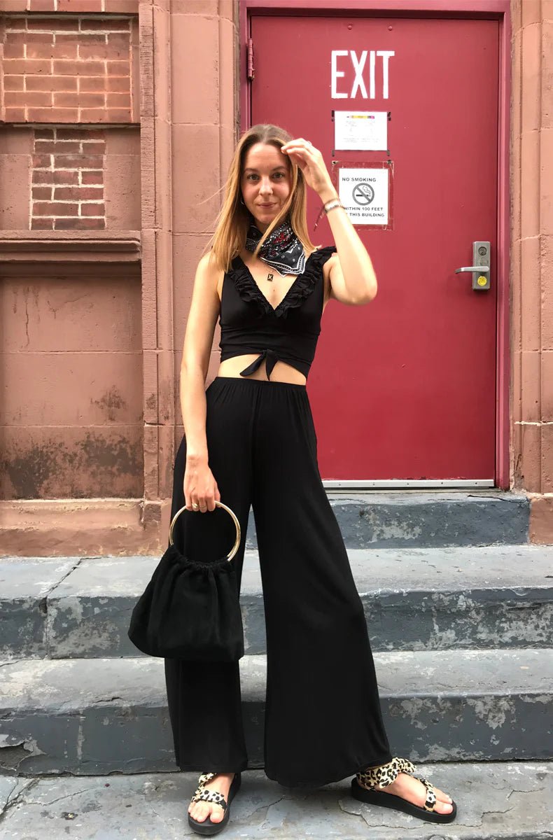 Only Hearts Feather Weight Rib Wide Leg Pant