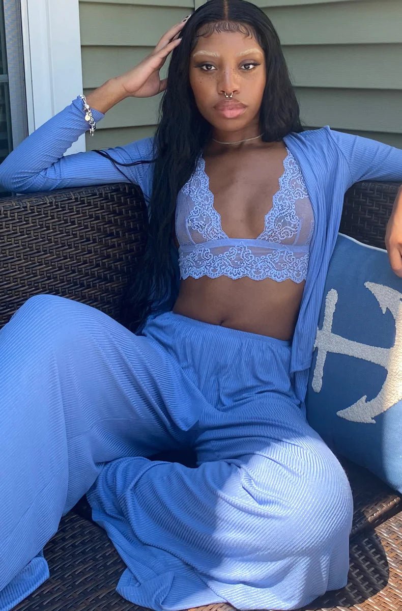 Only Hearts Feather Weight Rib Wide Leg Pant