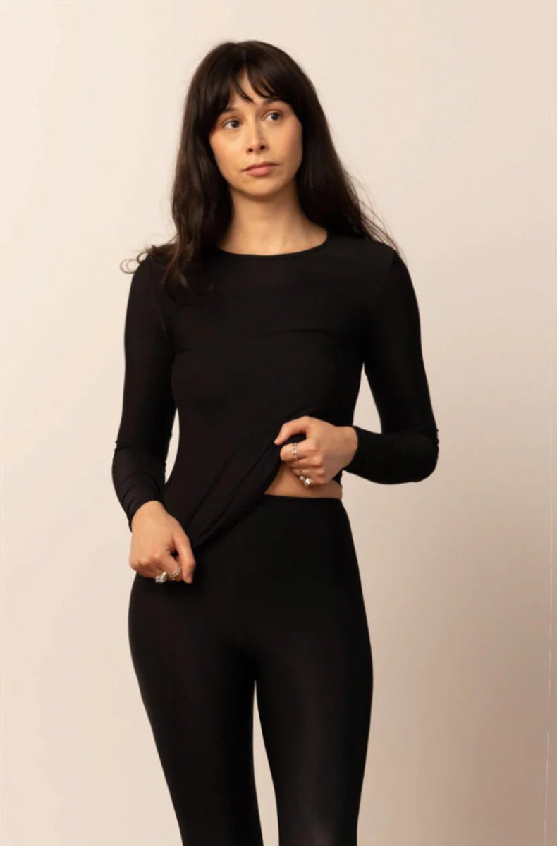 Only Hearts Second Skins Long Sleeve Crew Neck Tee