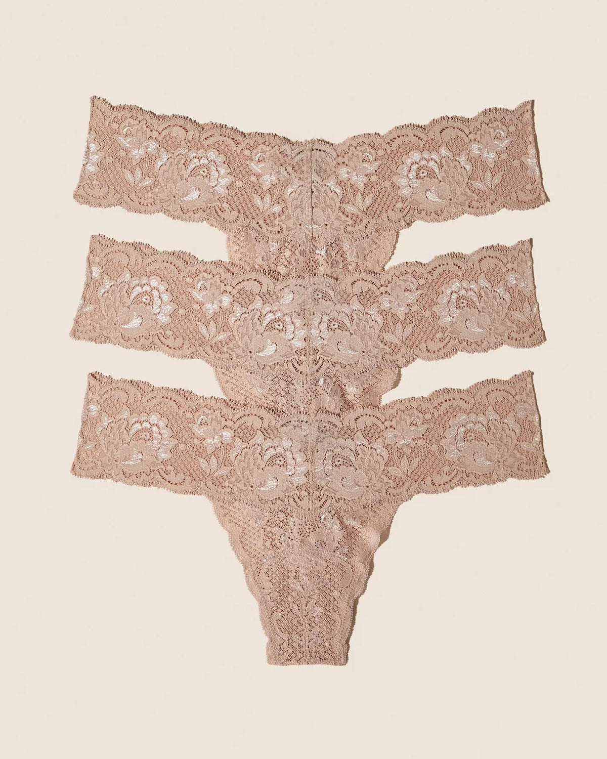 Cosabella Never Say Never Cutie Low Rise Thong 3 Pack