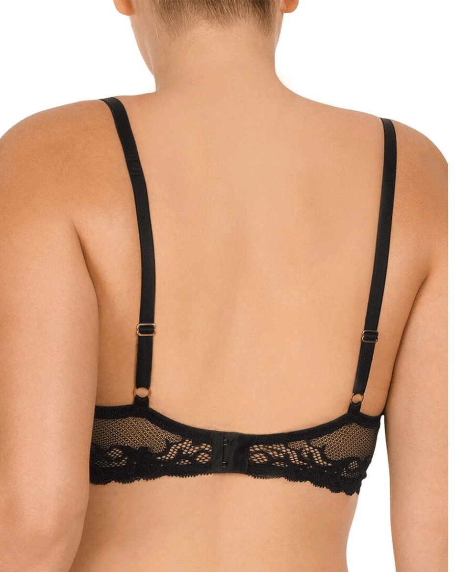 Natori Feathers Contour Plunge Bra - Black