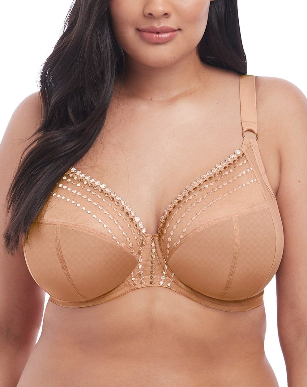 Elomi Matilda Plunge Bra - Cafe Au Lait