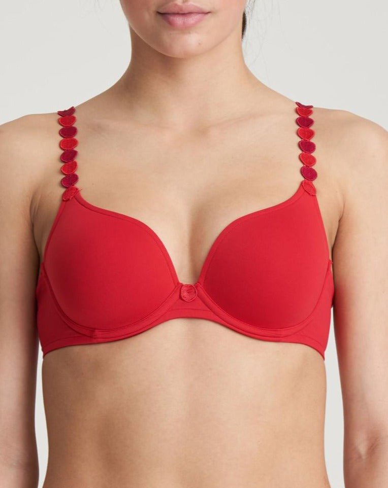 Marie Jo Tom Heart Shaped Padded Bra - Scarlet