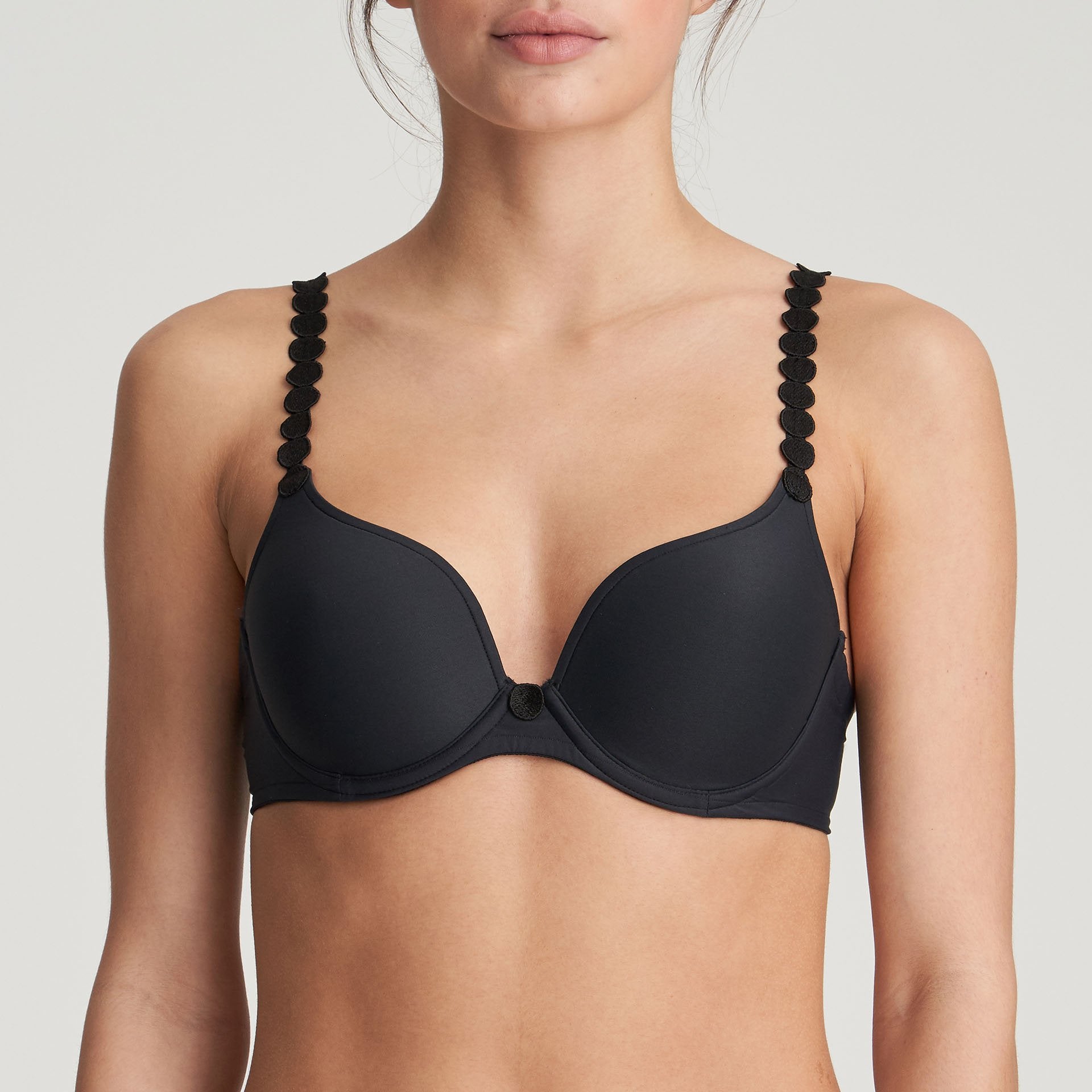 Marie Jo Tom Heart Shaped Padded Bra - Charcoal, Graphite Grey