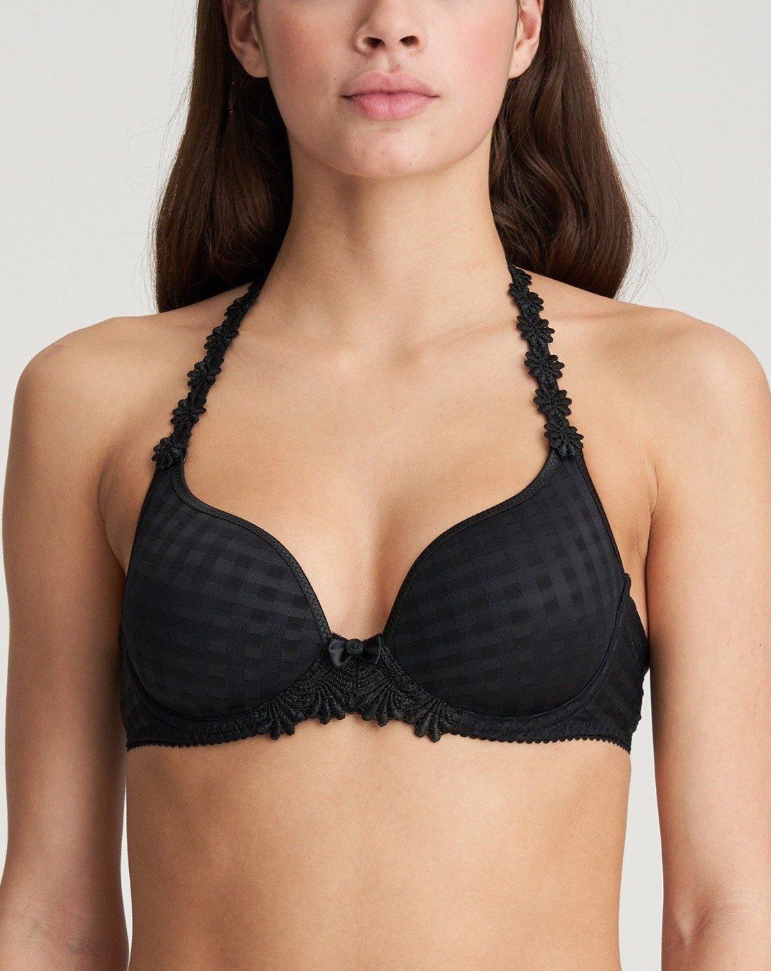 Marie Jo Avero Plunge Heart Shaped Padded Bra - Black