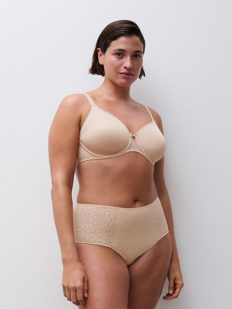 Chantelle Norah Full Coverage Spacer T-Shirt Bra - Nude Blush