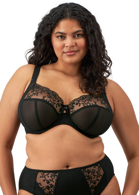 Elomi Zarla Stretch Banded Bra (Black)