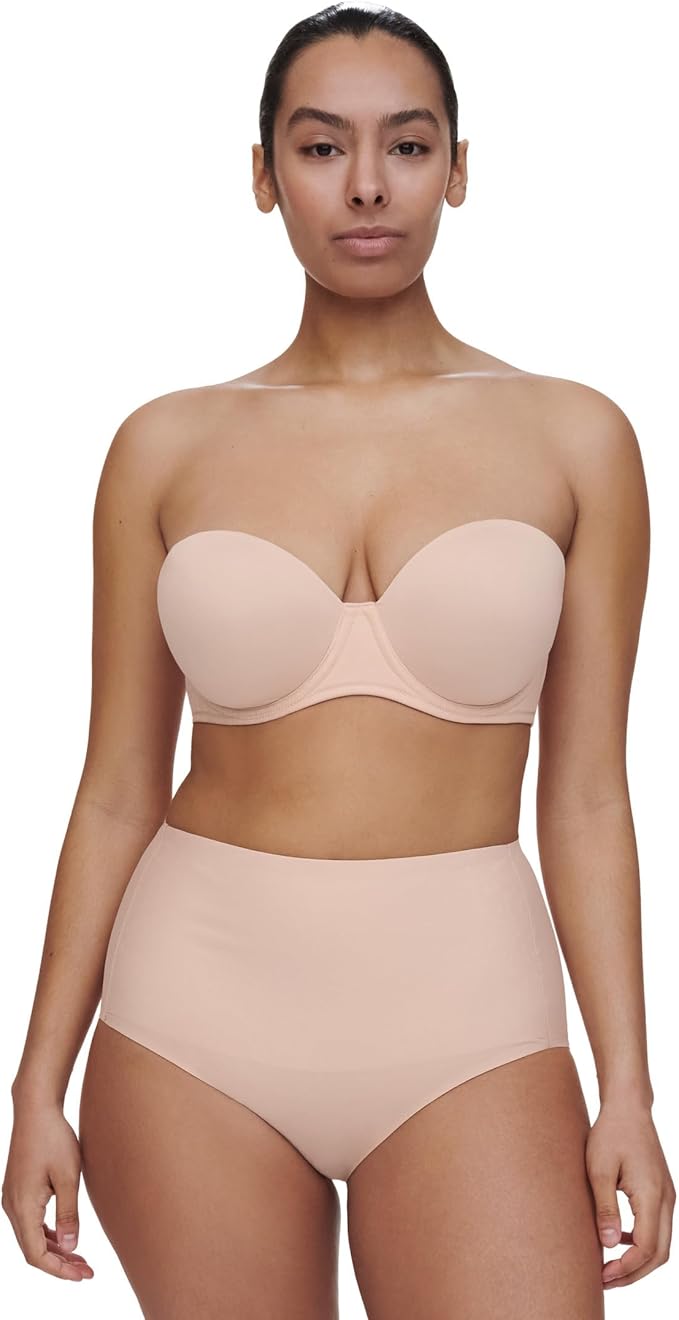Chantelle Comfort Chic Full Bust Strapless Bra - Nude Rose