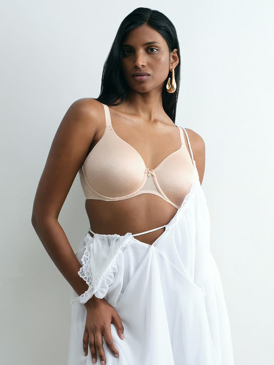 Chantelle Norah Full Coverage Spacer T-Shirt Bra - Nude Blush