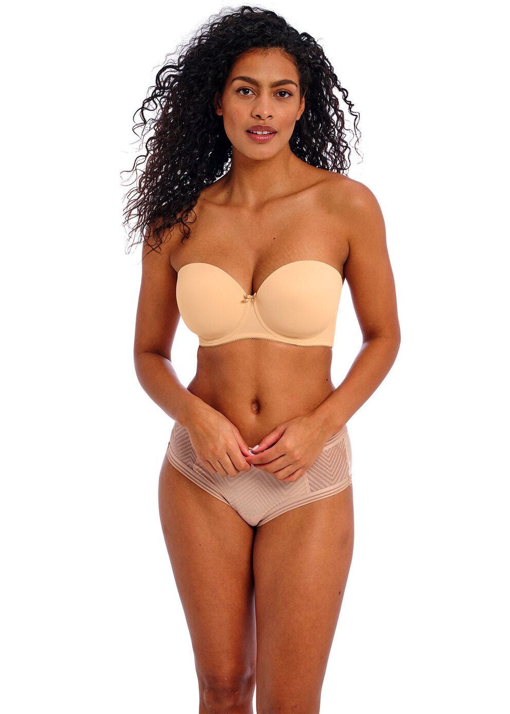 Freya Deco Moulded Strapless Bra - Nude