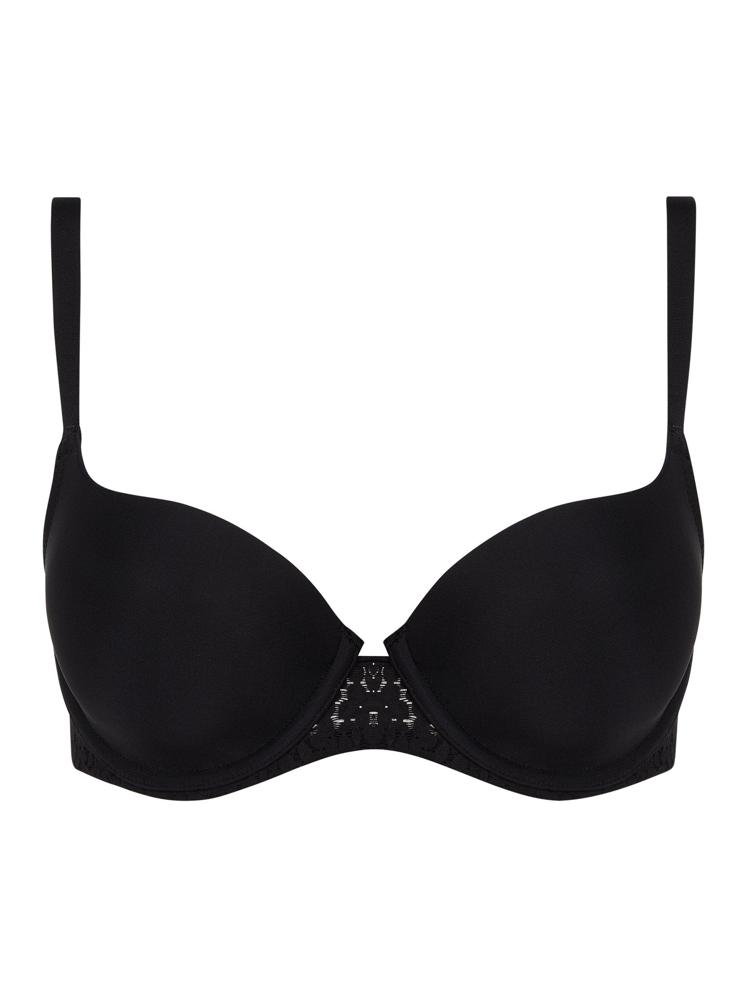 Chantelle Norah Comfort Smooth Sweetheart T-Shirt Bra - Black