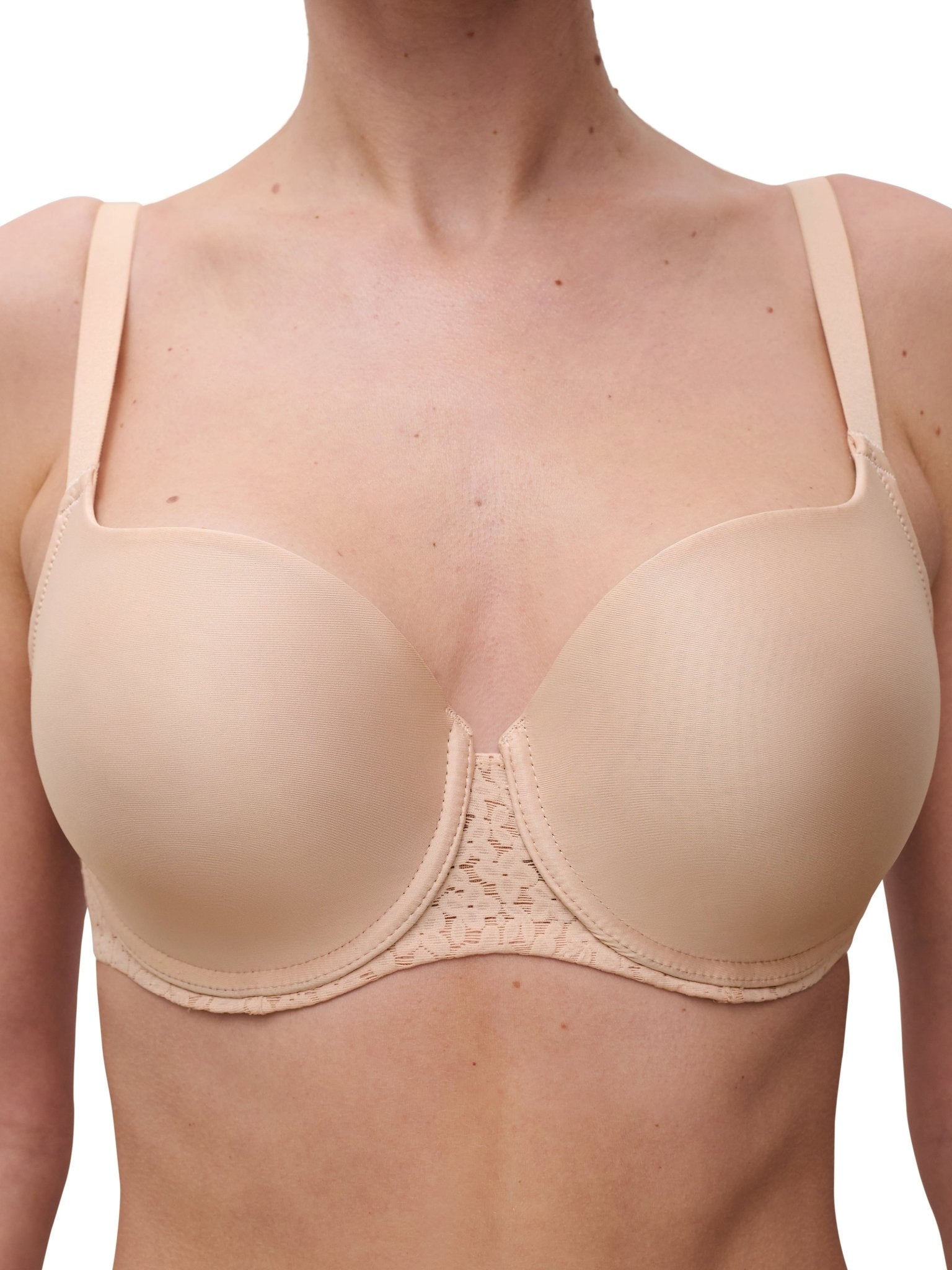 Chantelle Norah Comfort Smooth Sweetheart T-Shirt Bra - Nude Blush