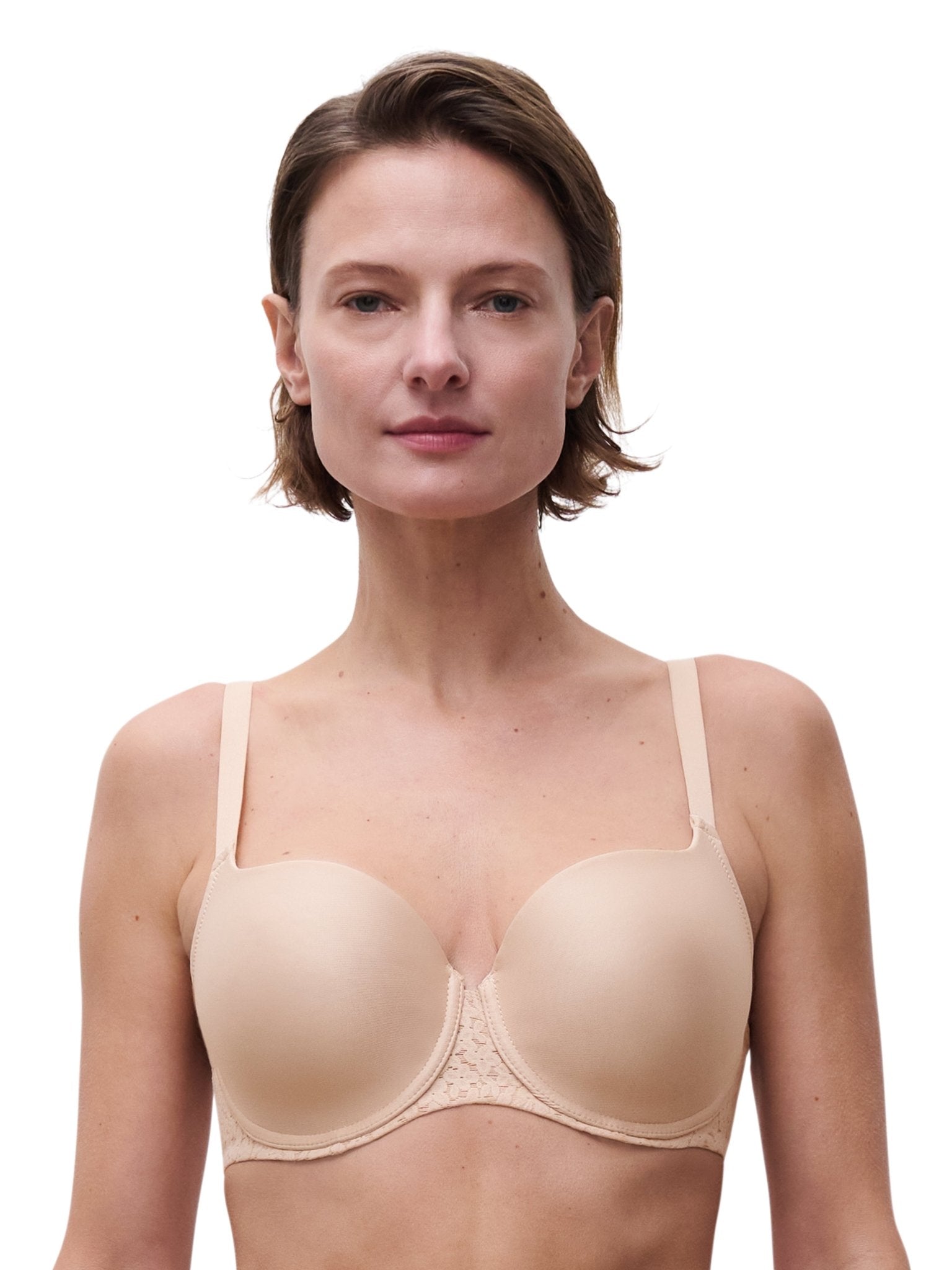 Chantelle Norah Comfort Smooth Sweetheart T-Shirt Bra - Nude Blush
