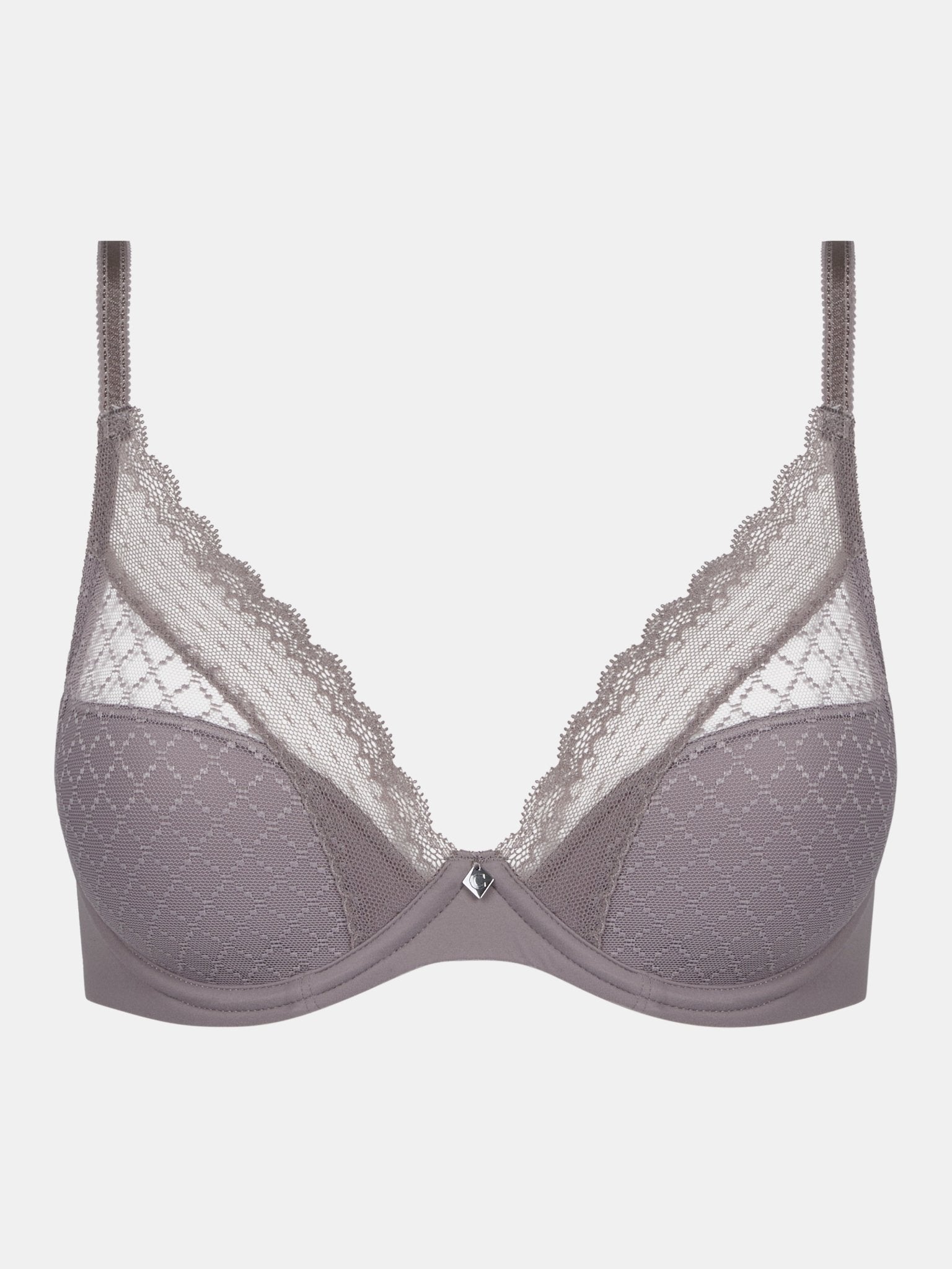 Chantelle Norah Chic Plunge T-Shirt Bra - Bronzed Taupe