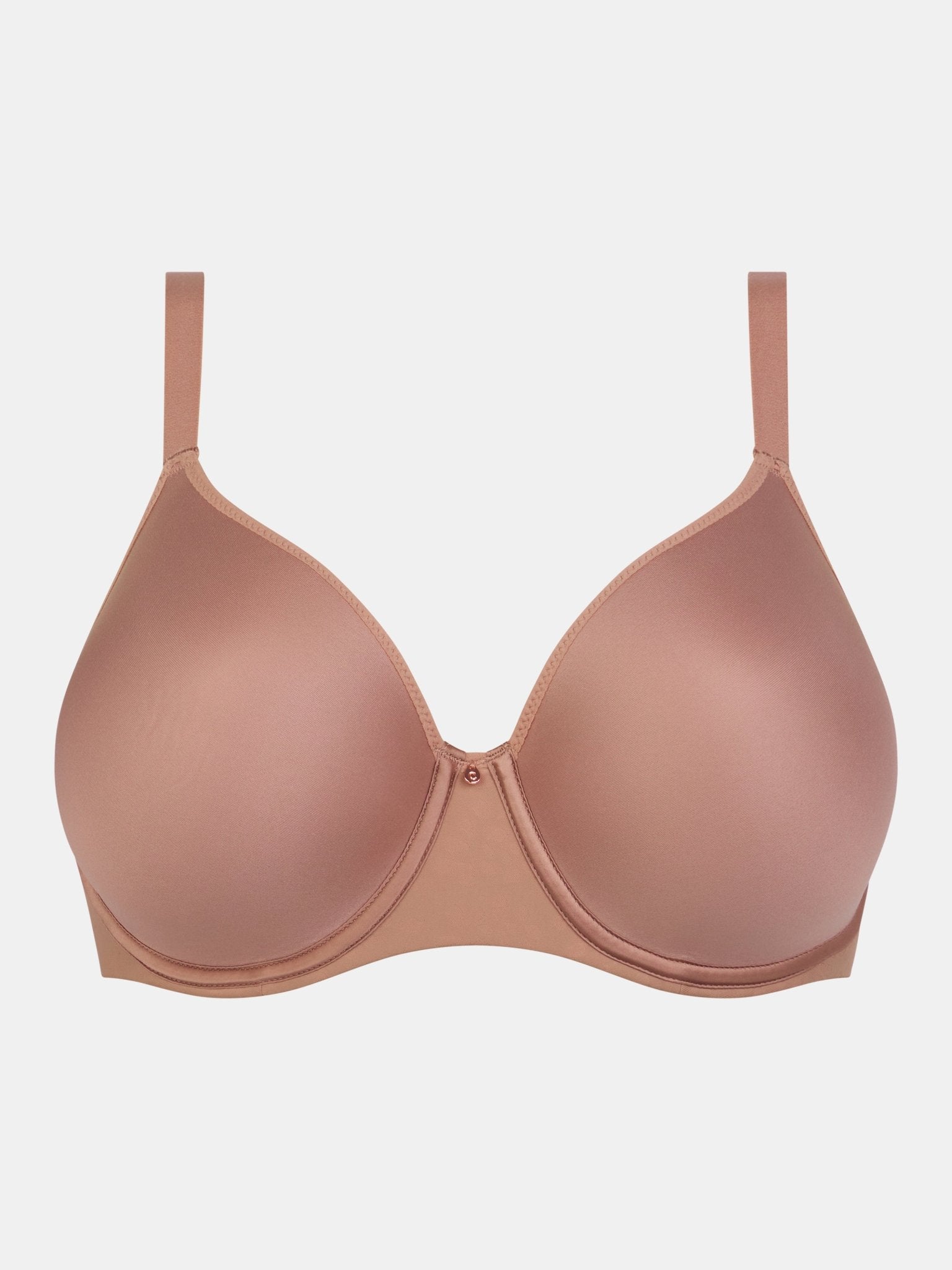 Chantelle Comfort Chic Back Smoothing T-Shirt Bra - Coffee Latte