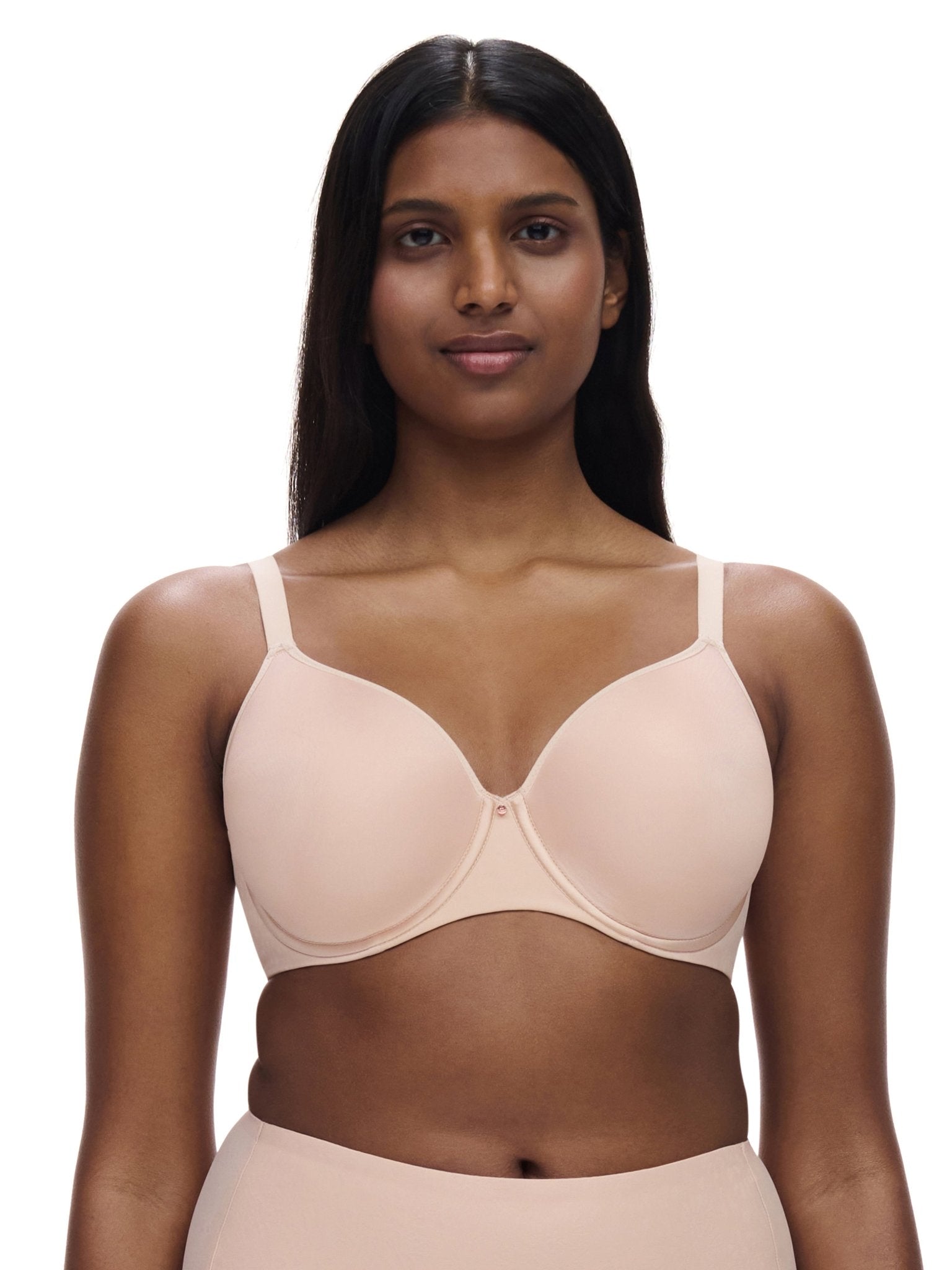 Chantelle Comfort Chic Back Smoothing T-Shirt Bra - Nude Rose