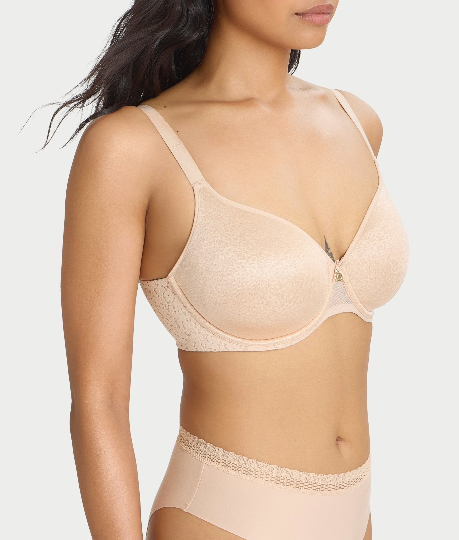 Chantelle Norah Full Coverage Spacer T-Shirt Bra - Nude Blush