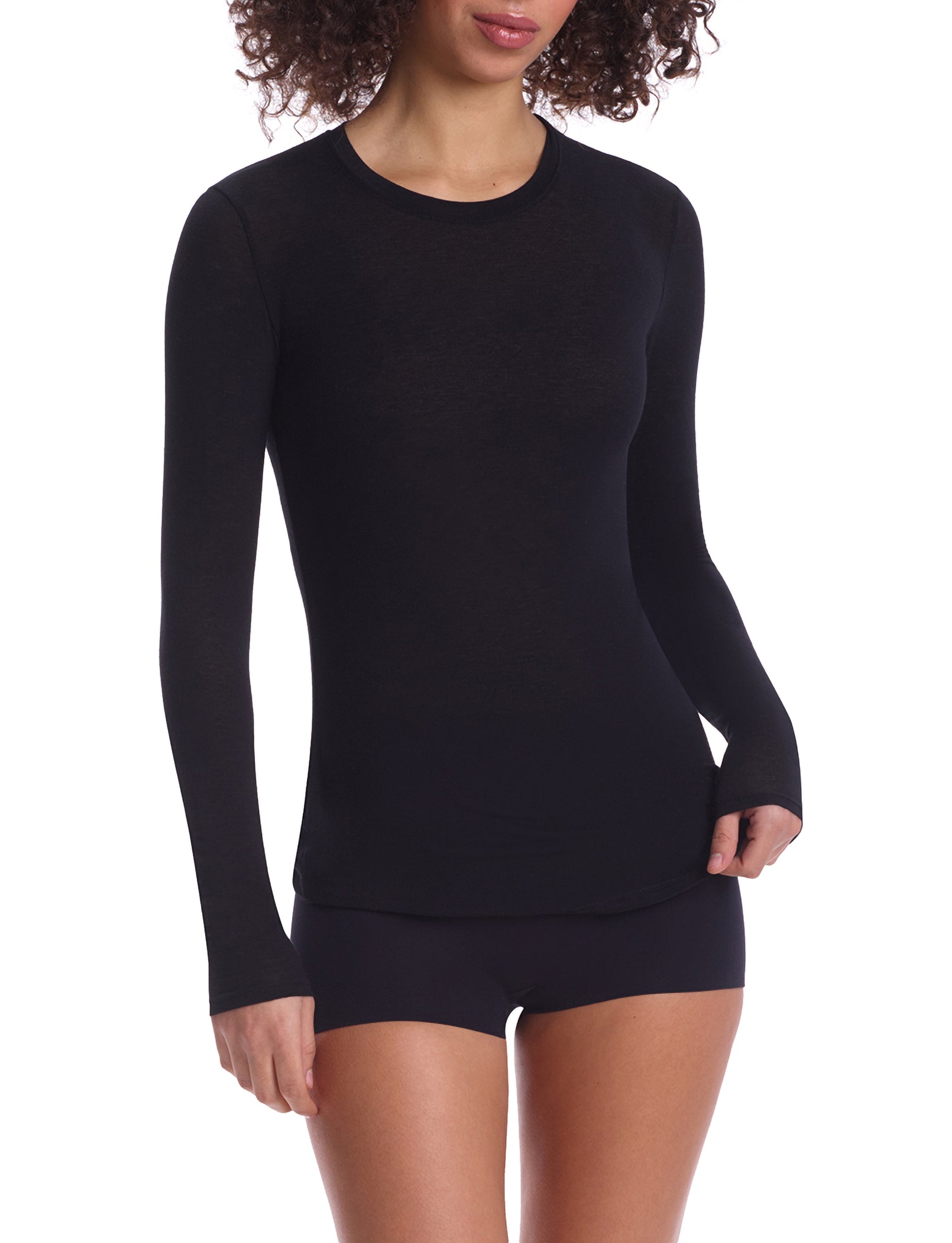 Commando Butter + Cashmere Layering Long Sleeve Shirt