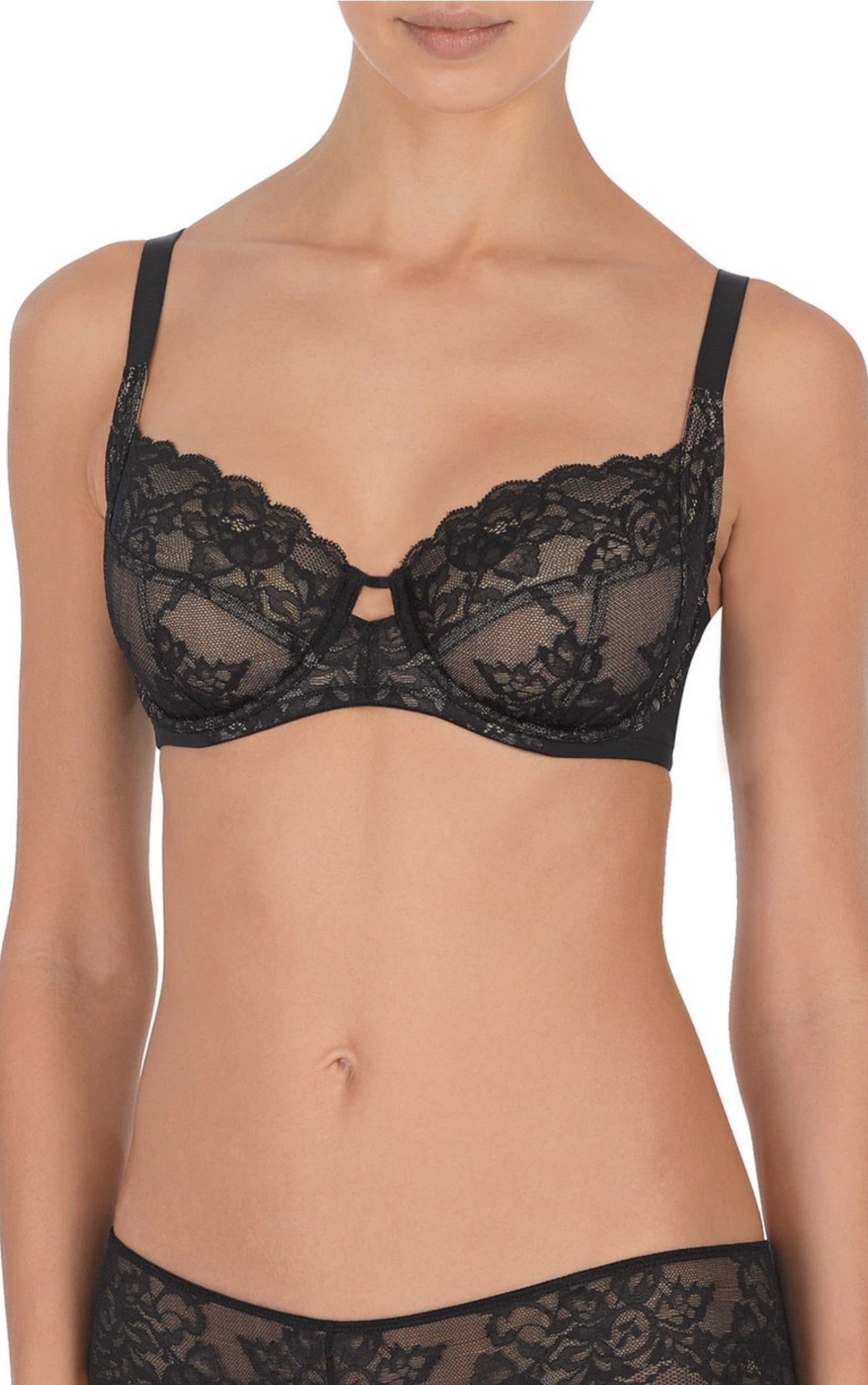 Natori Statement Full Fit Bra - Black/Cafe, White