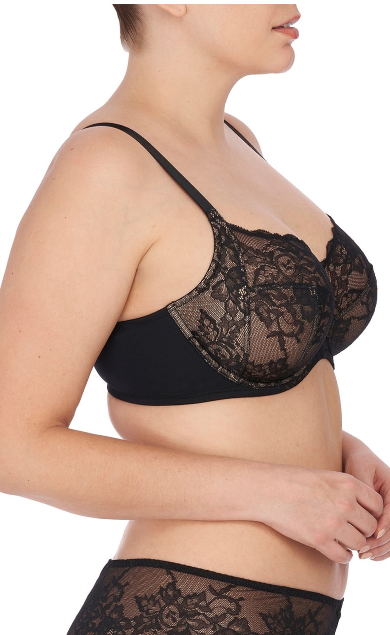 Natori Statement Full Fit Bra - Black/Cafe, White