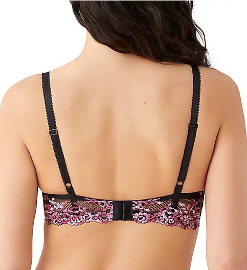 Wacoal Embrace Lace Underwire Bra-Black/Berry Multi