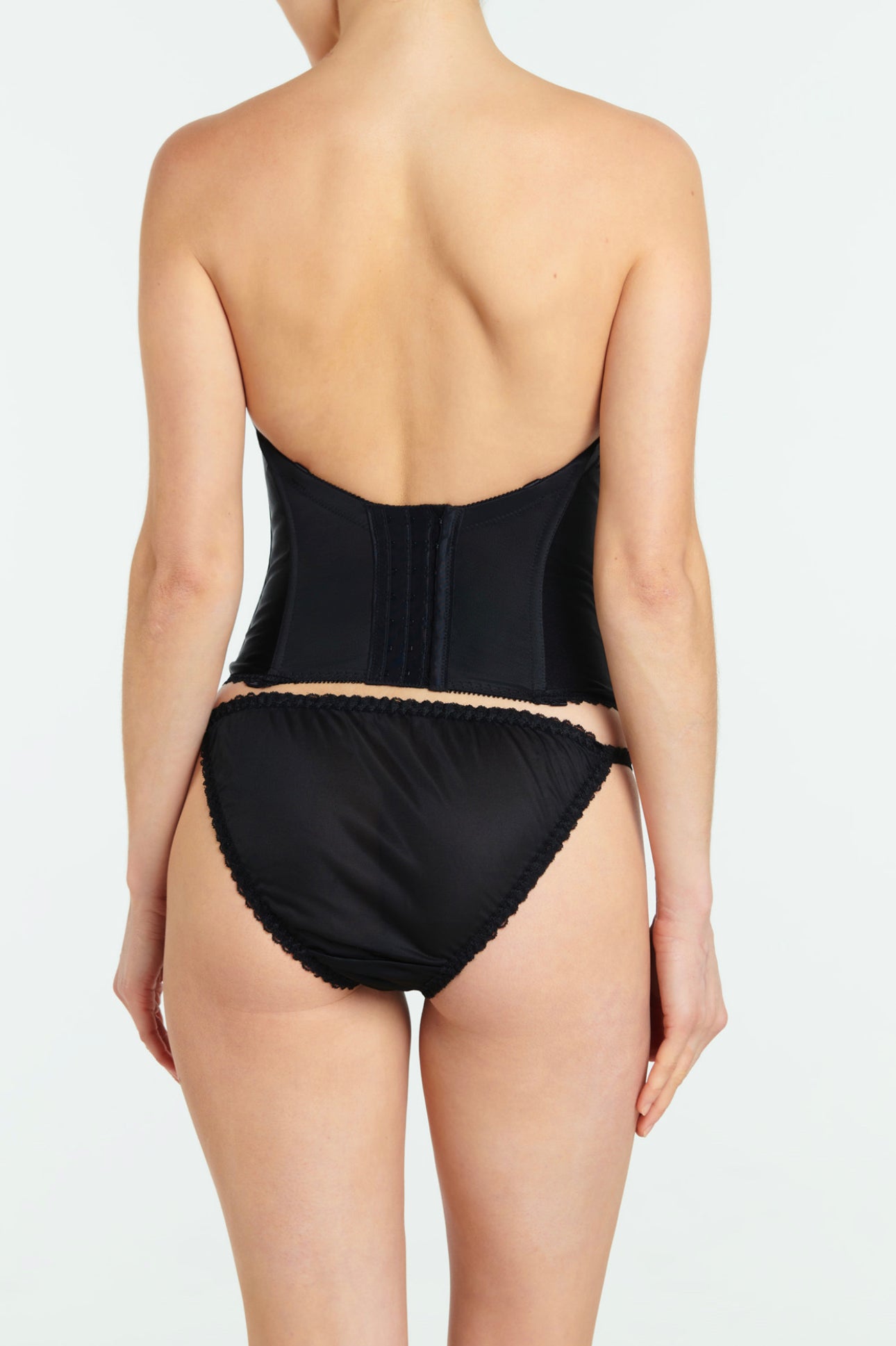 Va Bien Satin Low Back Bustier - An Intimate Affaire