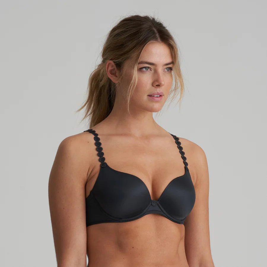 Marie Jo Tom Heart Shaped Padded Bra - Charcoal, Graphite Grey