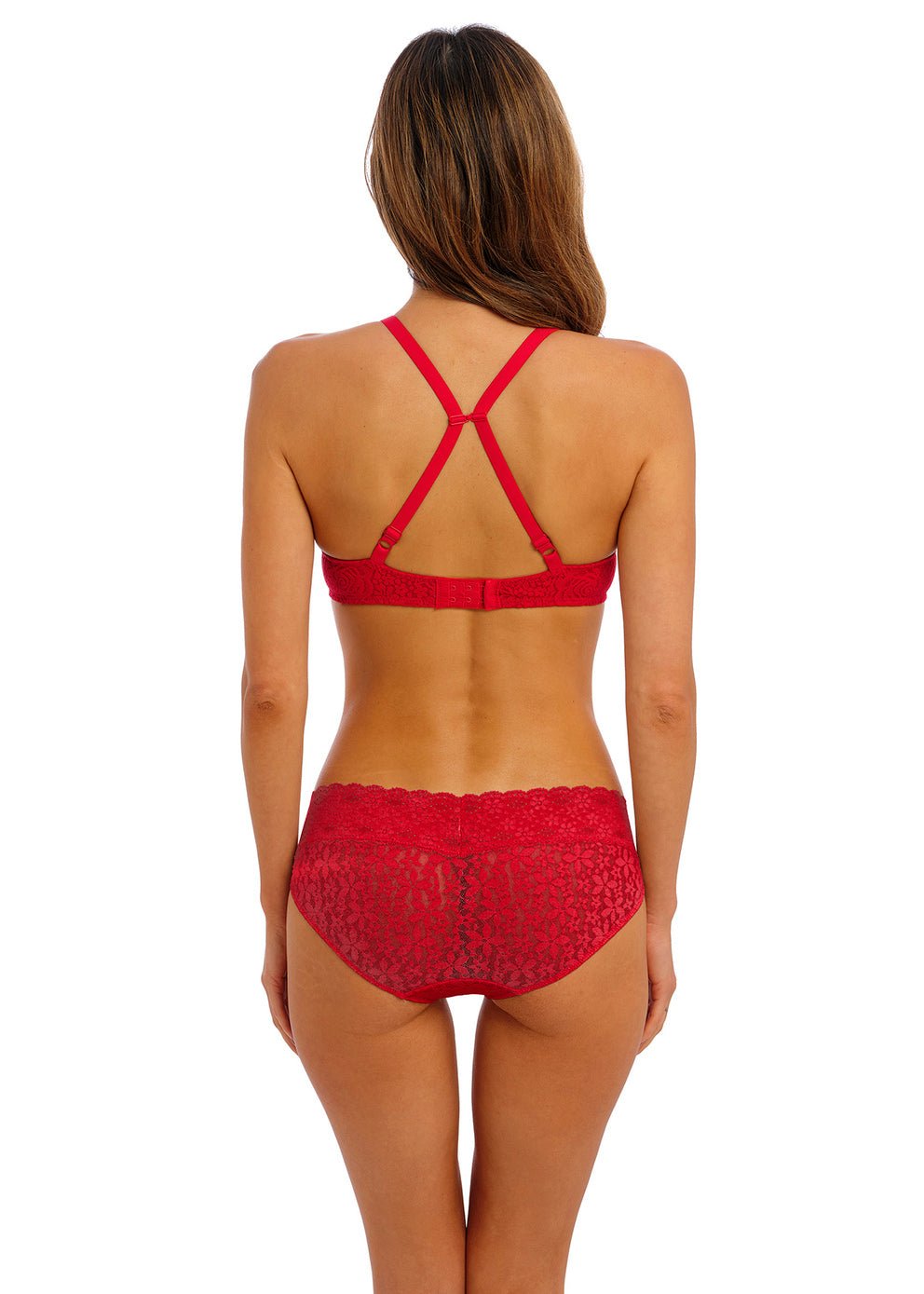 Wacoal Halo Lace Underwire Bra - Barbados Cherry