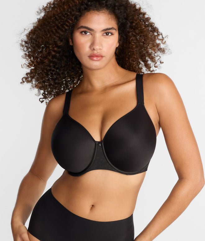 Chantelle Comfort Chic Back Smoothing T-Shirt Bra - Black
