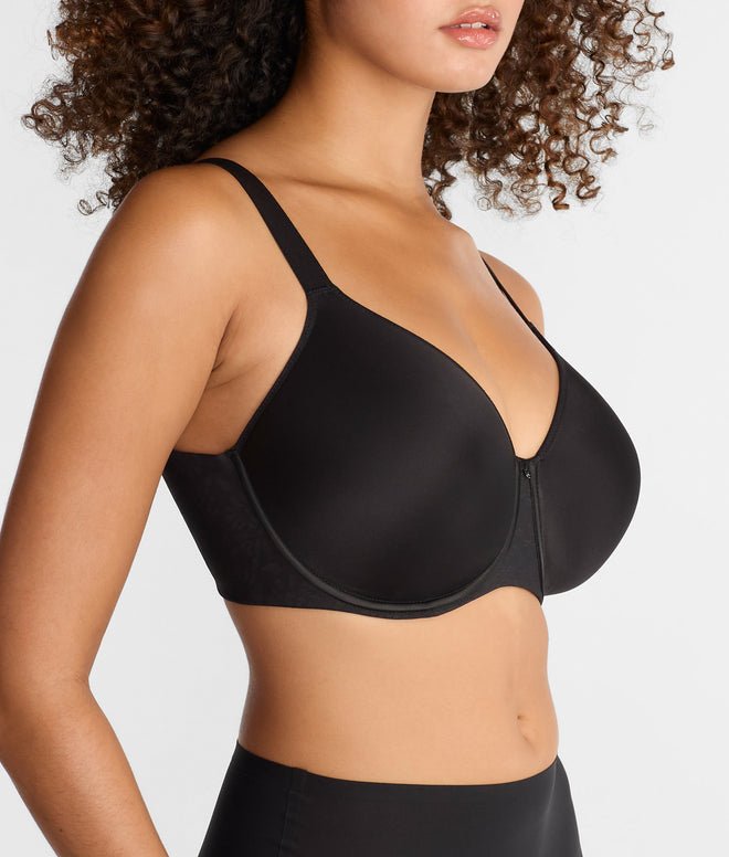 Chantelle Comfort Chic Back Smoothing T-Shirt Bra - Black