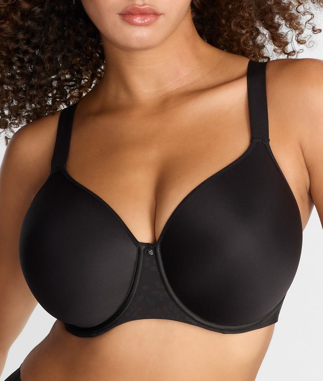 Chantelle Comfort Chic Back Smoothing T-Shirt Bra - Black