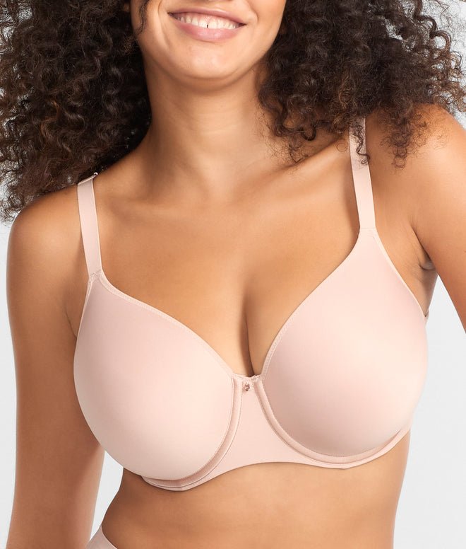 Chantelle Comfort Chic Back Smoothing T-Shirt Bra - Nude Rose