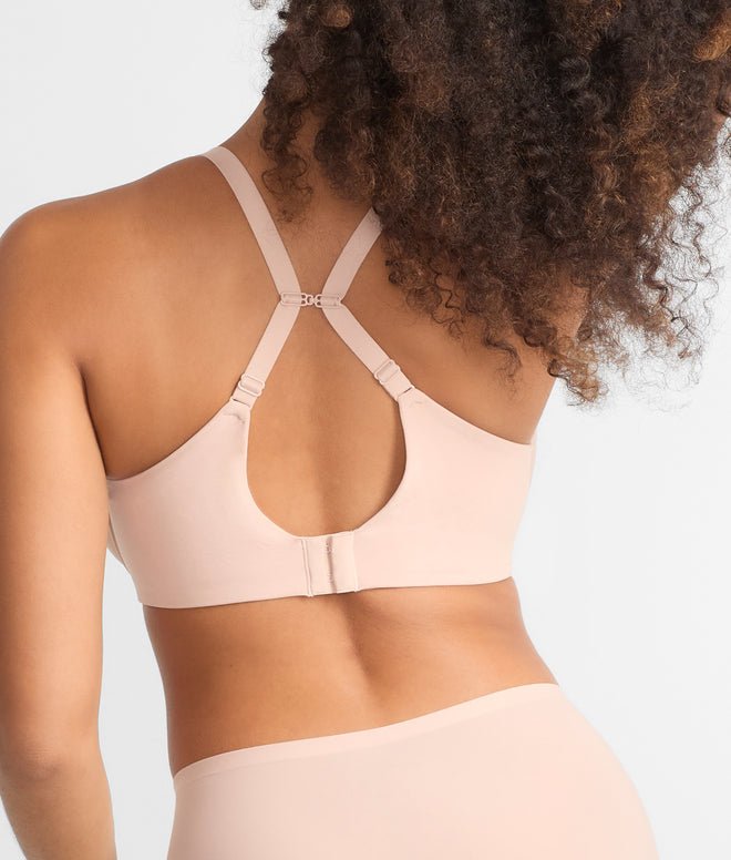 Chantelle Comfort Chic Back Smoothing T-Shirt Bra - Nude Rose