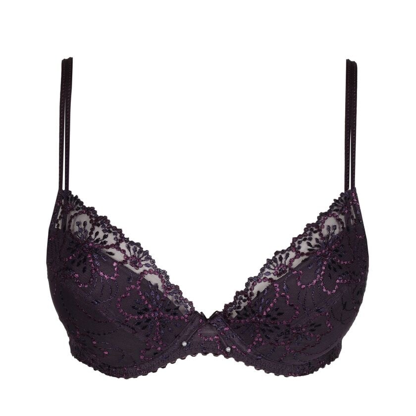 Marie Jo Jane Balcony Horizontal Seam Bra - Bois De Rose/ Amethyst