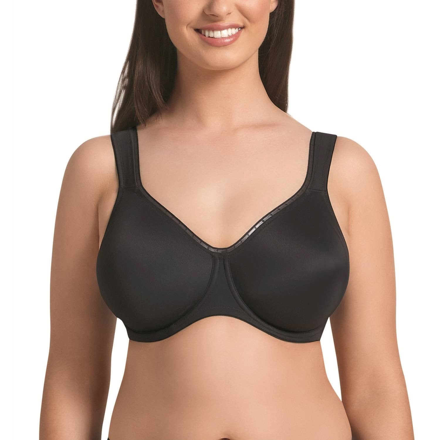 Rosa Faia Twin Firm Underwire Bra - Black