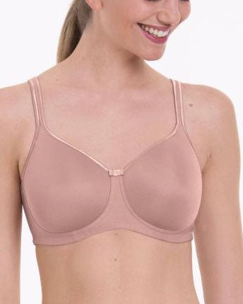 Anita Fleur Wire Free Mastectomy Bra, Anthracite