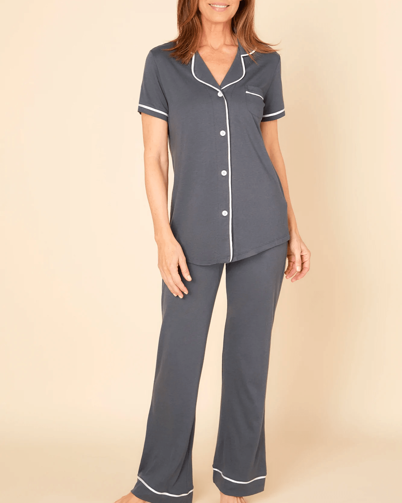 Cosabella Bella Short Sleeve Top & Pant Pajama Set