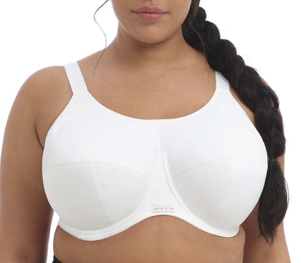 Elomi Energise Underwire Sports Bra - White - An Intimate Affaire
