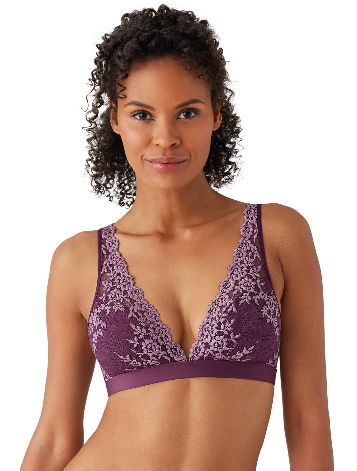 Wacoal Embrace Lace Wire Free Bra-Italian Plum/Valerian