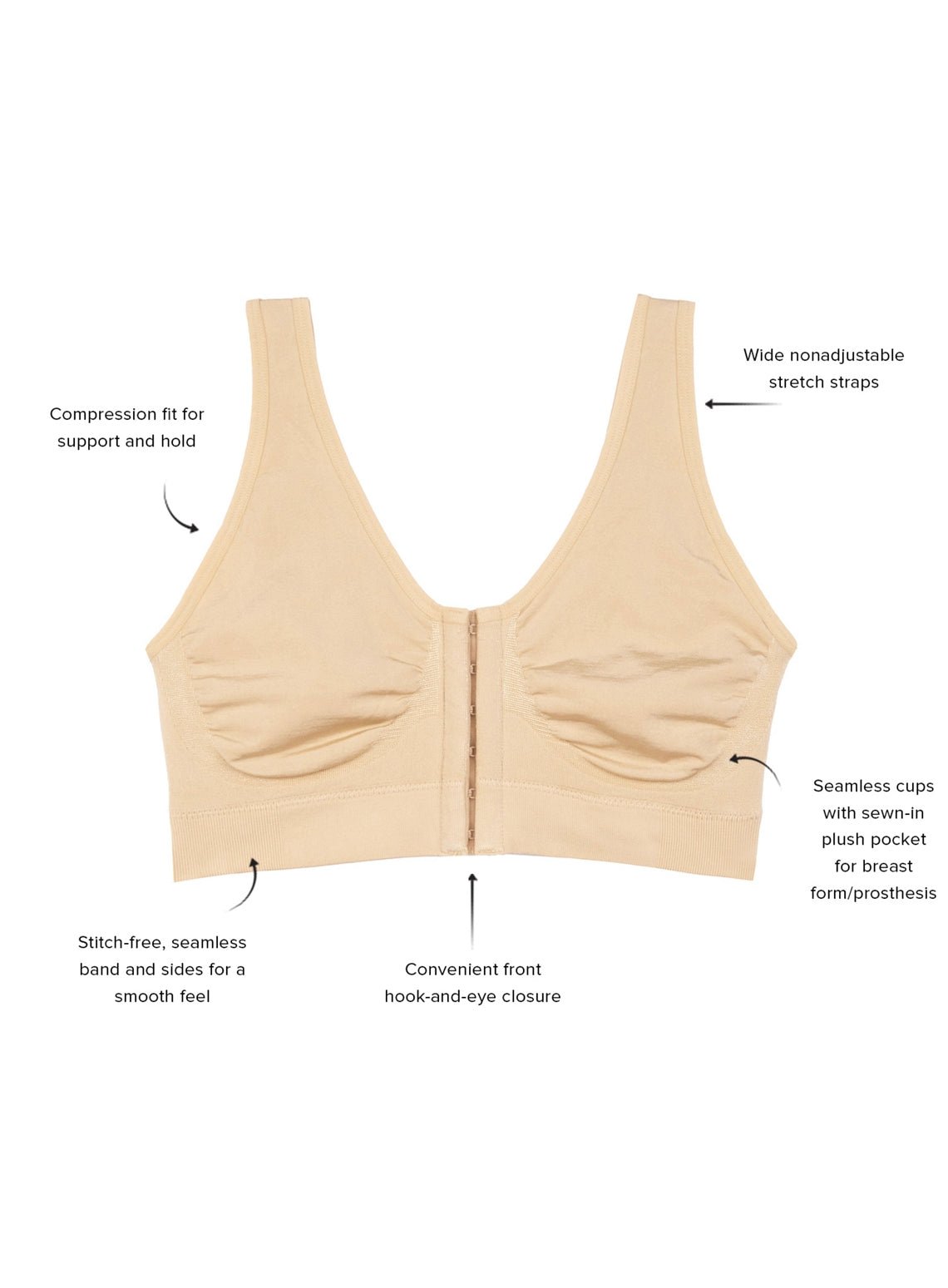 Wacoal B-Smooth® Front Close Bralette - An Intimate Affaire