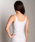 Only Hearts Metallic Jersey Skinny Tank-White