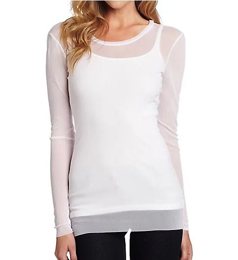Only Hearts Tulle Long Sleeve Crew Neck Tee